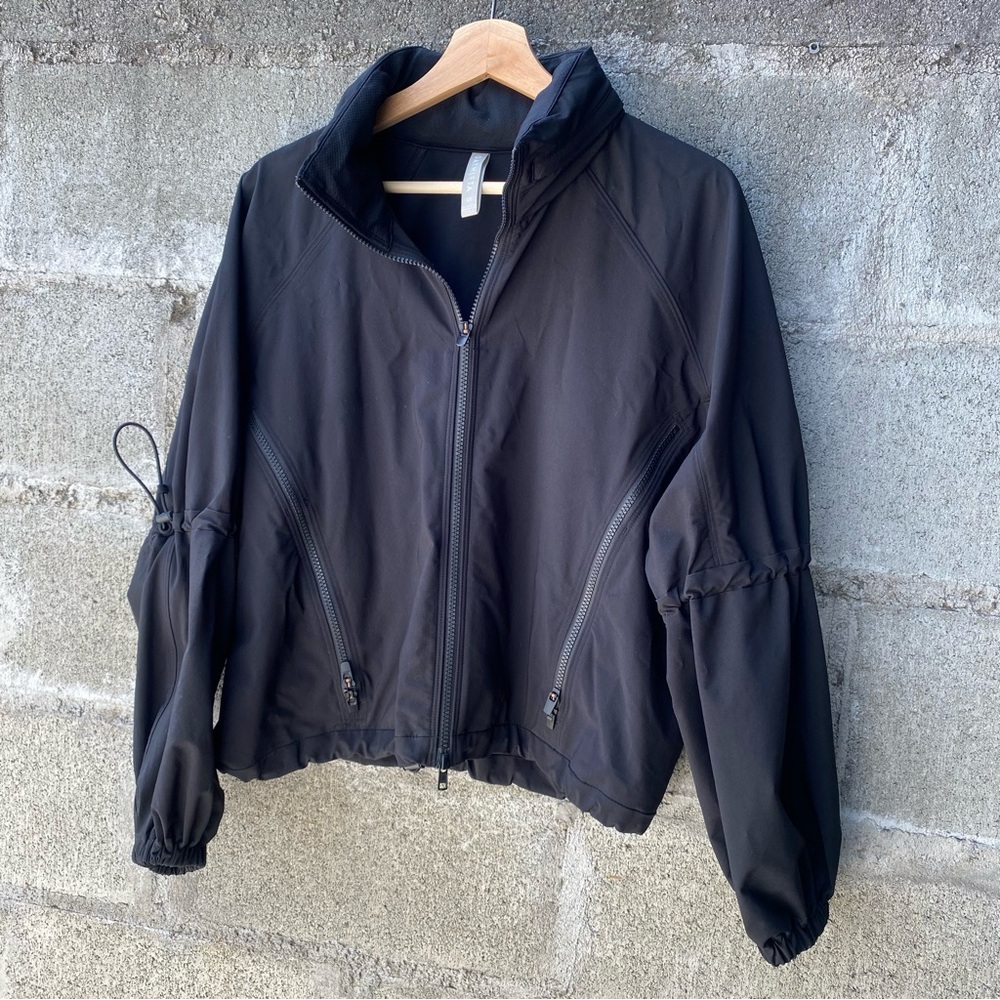 Athleta Women's Black Jacket with Packable Hood Feature